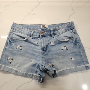 SO Light Blue Denim Girls Shorts